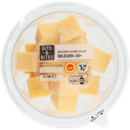 Foto van Bits & Bites Kaasblokjes belegen 48+