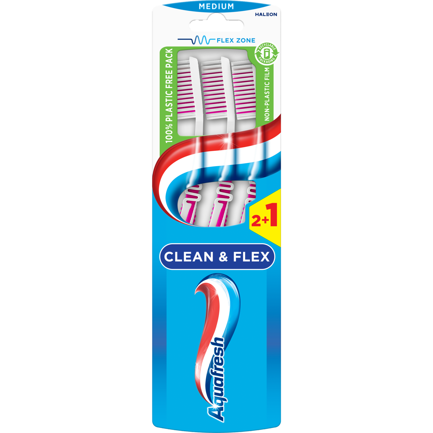 Aquafresh Tandenborstel clean & flex medium