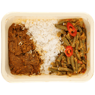 Mealmasters Rendang met cocosrijst-boontjes Foto van Mealmasters Rendang met cocosrijst-boontjes