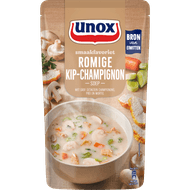 Unox Soep in zak romige champignonsoep Foto van Unox Soep in zak romige champignonsoep