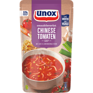 Unox Soep in zak Chinese tomatensoep Foto van Unox Soep in zak Chinese tomatensoep