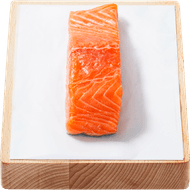 Foto van Zalmfilet met huid