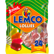 Foto van Lemco Fruit lollies 24 stuks