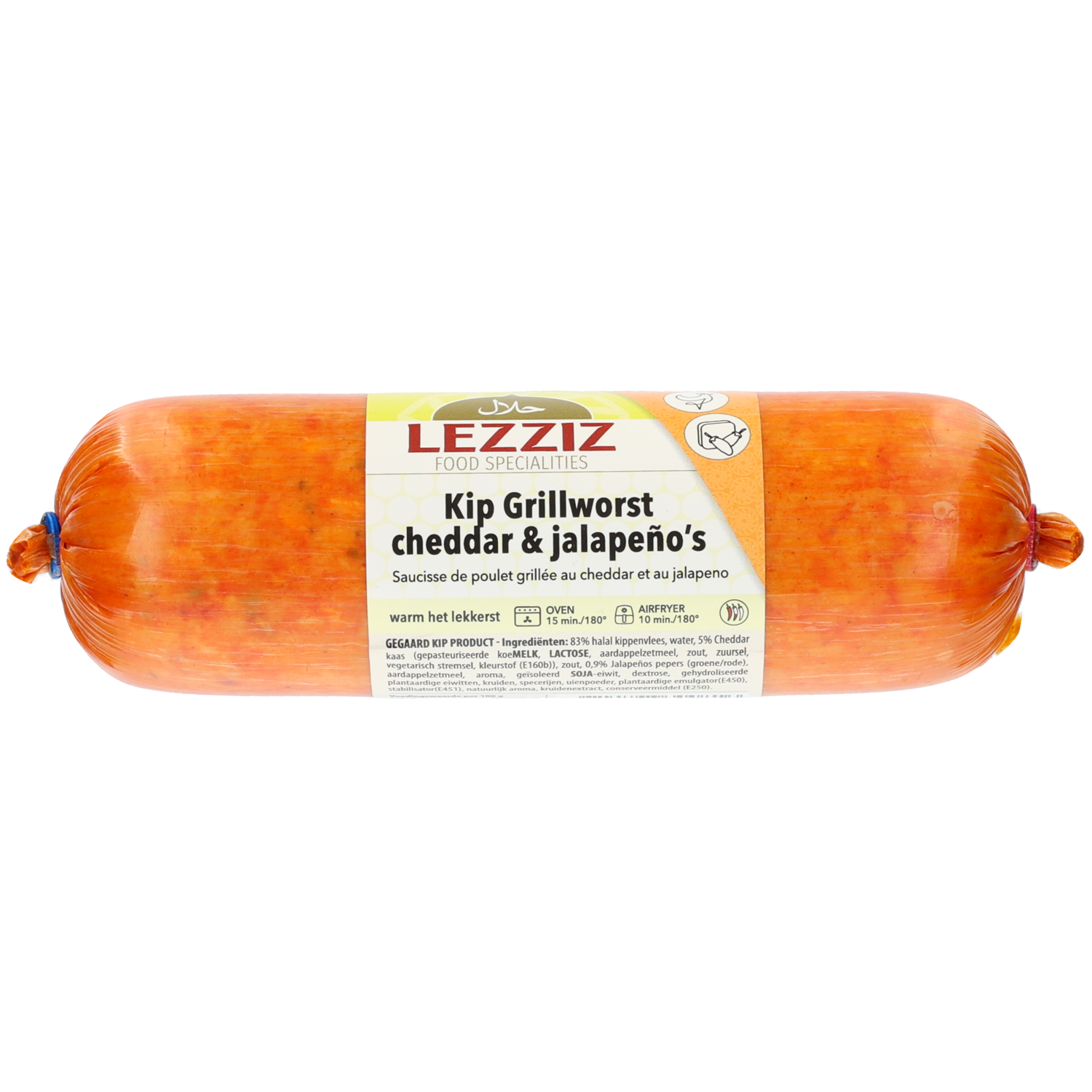 LEZZIZ Kip grillworst cheddar & jalapeno