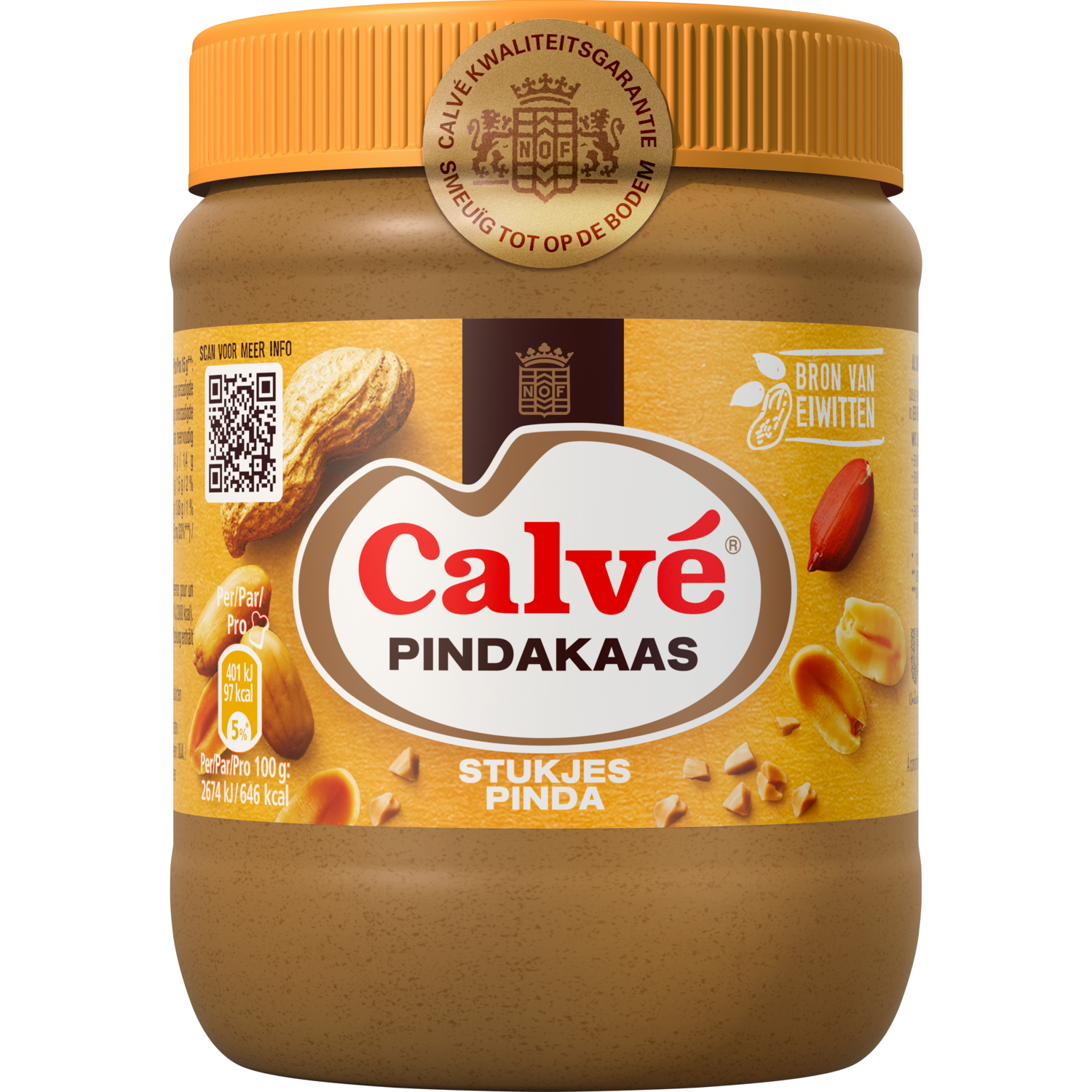 Calvé Pindakaas stukjes pinda