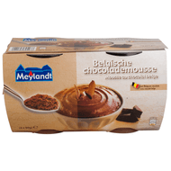 Meylan Chocolademousse met Belgische chocolade 4 stuks Foto van Meylan Chocolademousse met Belgische chocolade 4 stuks
