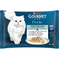 Foto van Gourmet Kattenvoer perle msc ocean flakes 4st