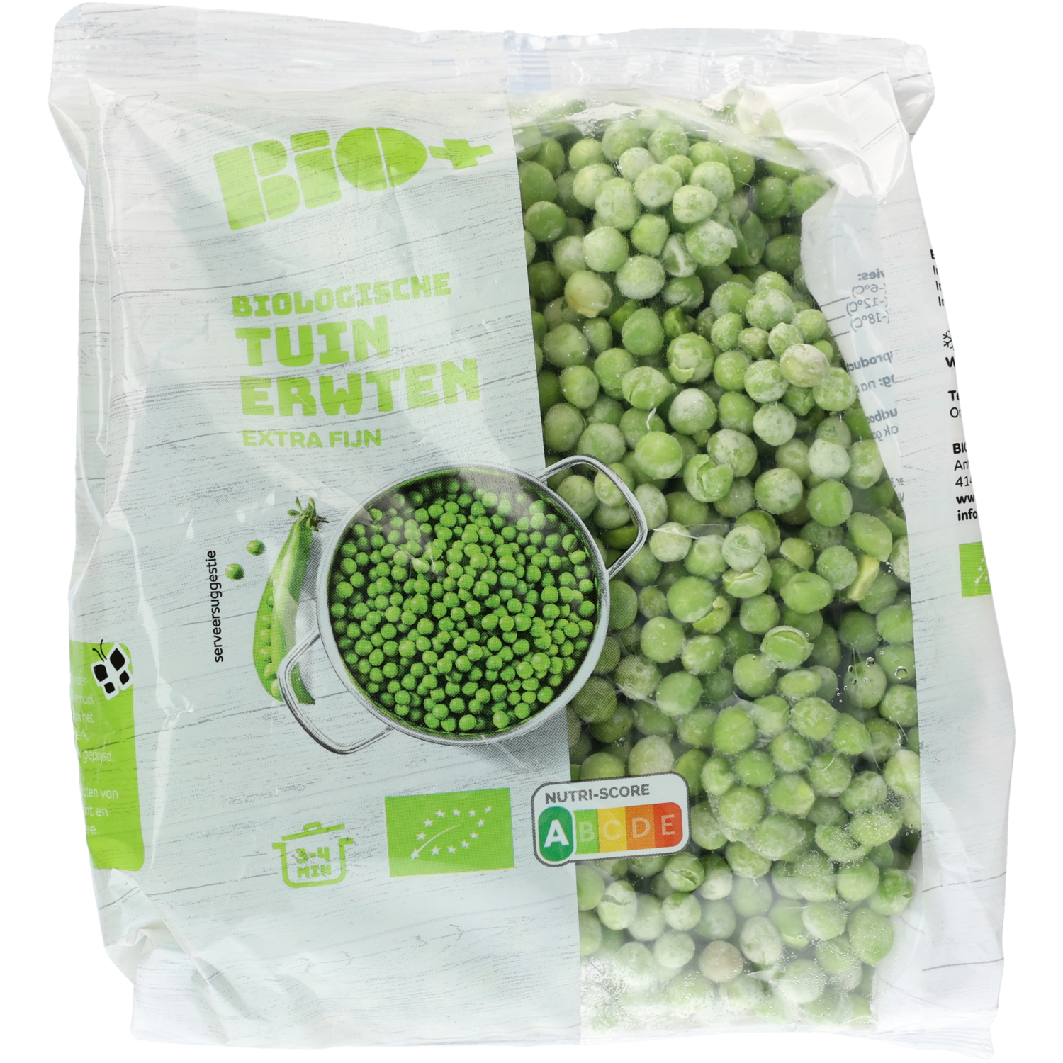 Bio+ Tuinerwten diepgevroren