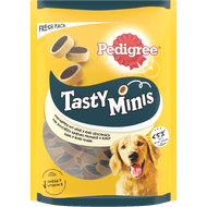 Foto van Pedigree Tasty mini's cheesy bites met kaas en vlees