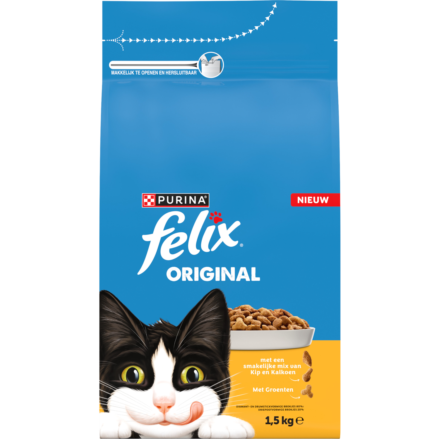 Felix Kattenvoer original kip kalkoen met groenten