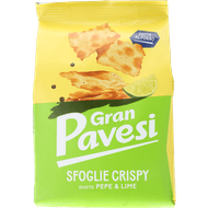 GRAN PAVESI Crackers peper & limoen Foto van GRAN PAVESI Crackers peper & limoen