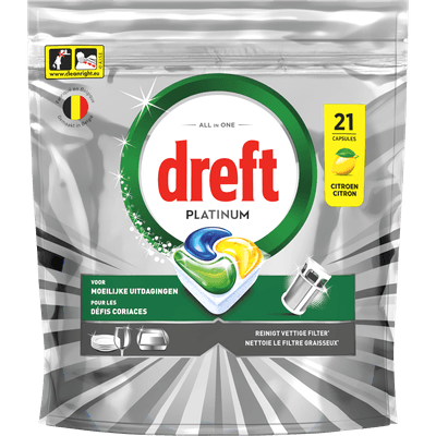 Dreft Vaatwastabletten platinum lemon 21st