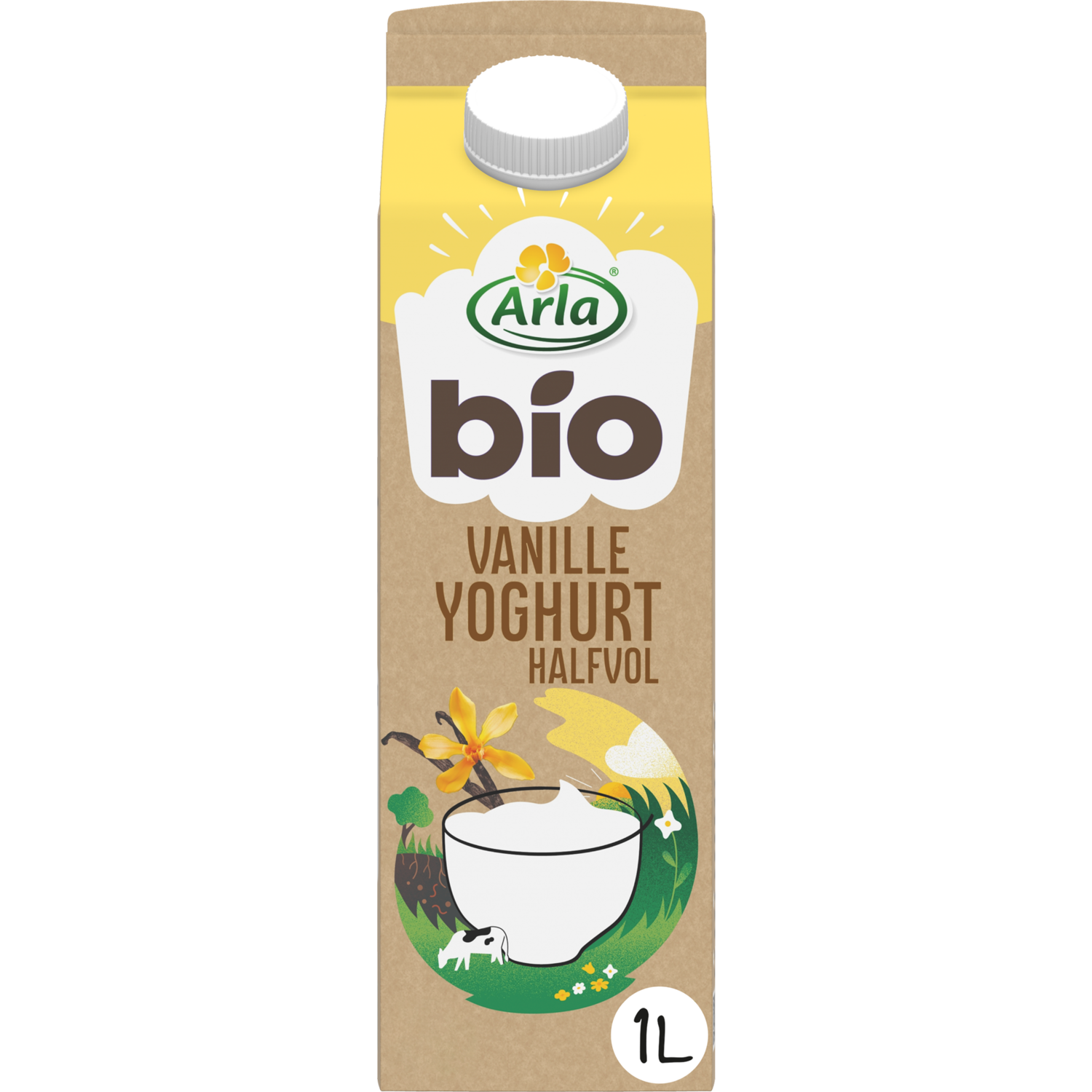 Arla Biologisch halfvolle yoghurt vanille
