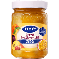 Foto van Hero Jam perzik passievrucht zero