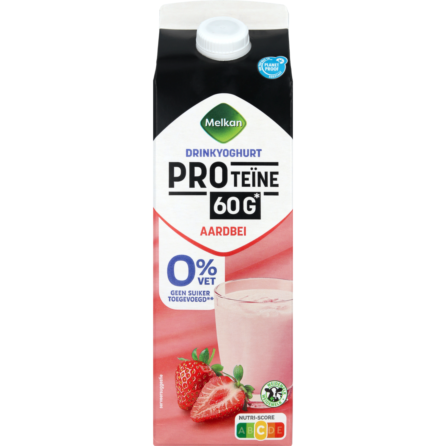 Melkan Drinkyoghurt proteine aarbei
