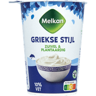 Foto van Melkan Griekse yoghurt 10% vet hybride