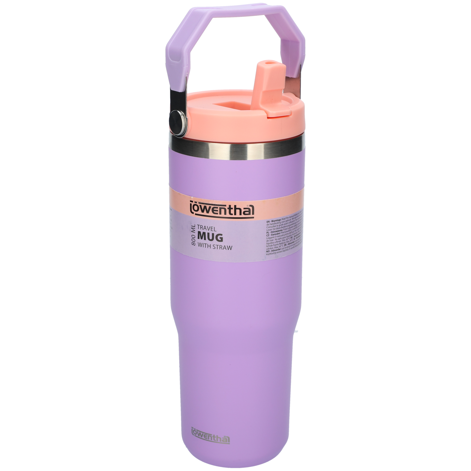 Thermo beker 800ml 3 kleuren