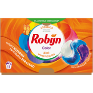 Robijn Vloeibaar wasmiddel 3 in 1 caps. color Foto van Robijn Vloeibaar wasmiddel 3 in 1 caps. color
