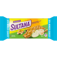 Foto van Sultana Fruitbiscuits banaan appel 30%