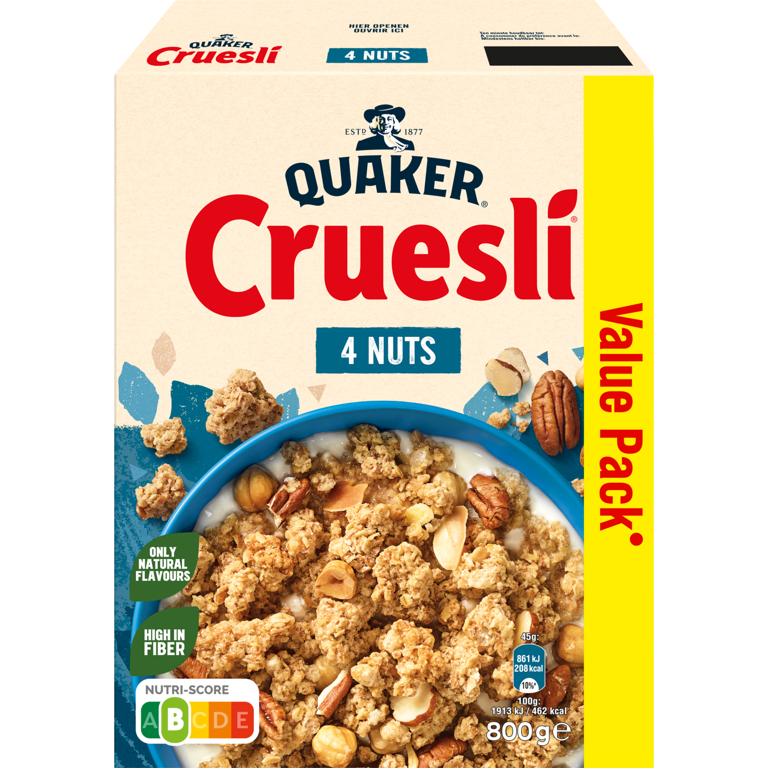Quaker Cruesli 4 nuts