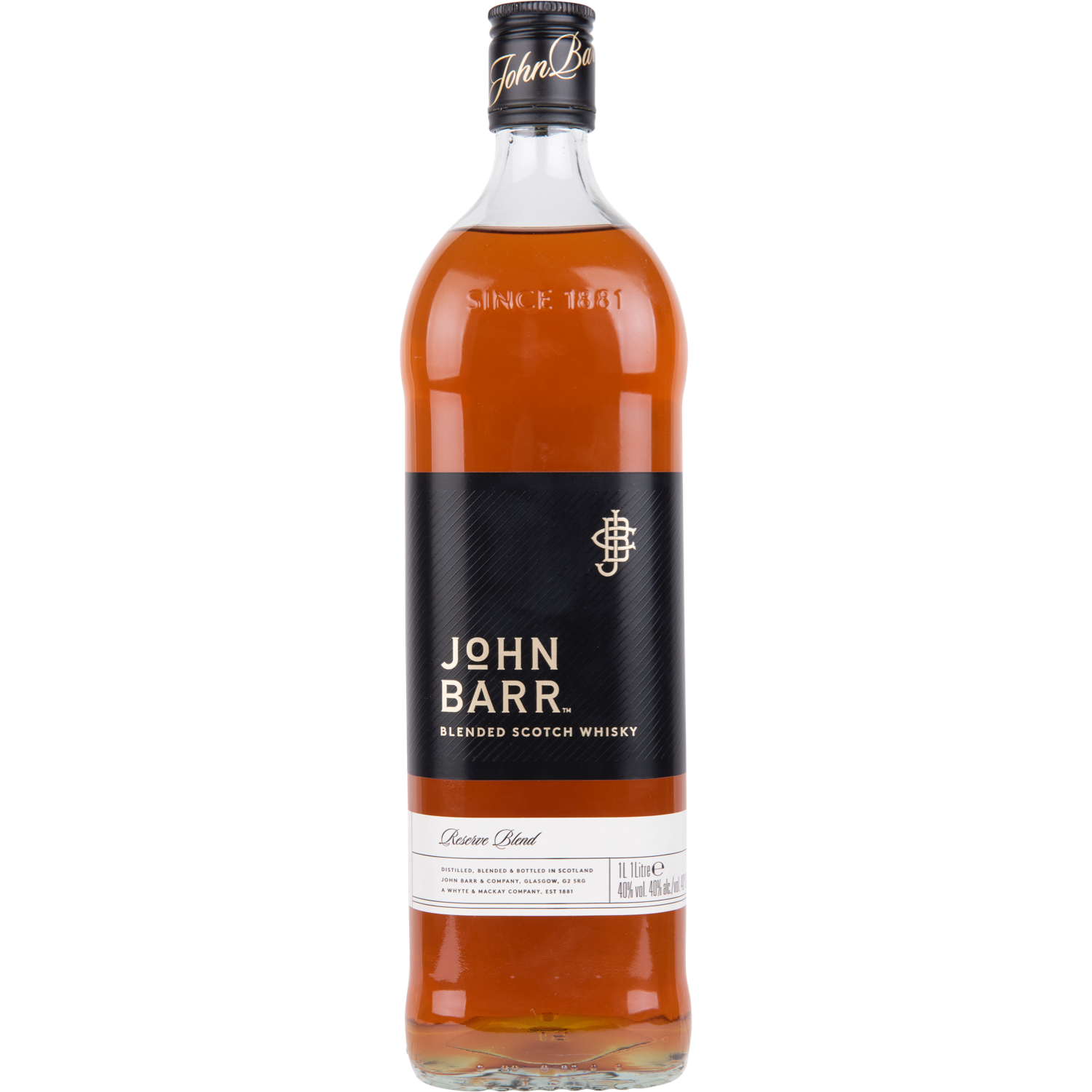 John Barr Whisky blended scotch black