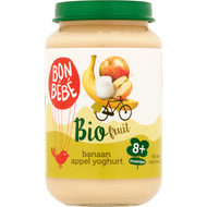 Bonbébé Fruithapje 8+ maanden banaan-appel-yoghurt Foto van Bonbébé Fruithapje 8+ maanden banaan-appel-yoghurt