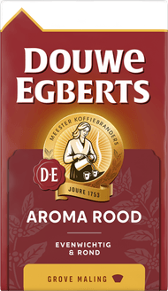 Douwe Egberts Aroma Rood filterkoffie grove maling Foto van Douwe Egberts Aroma Rood filterkoffie grove maling