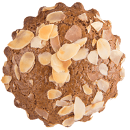 Mini speculaas gevulde koek met amandelspijs Foto van Mini speculaas gevulde koek met amandelspijs