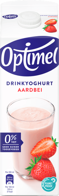 Foto van Optimel Drinkyoghurt aardbei