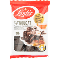 Lonka Soft nougat pinda puur Foto van Lonka Soft nougat pinda puur