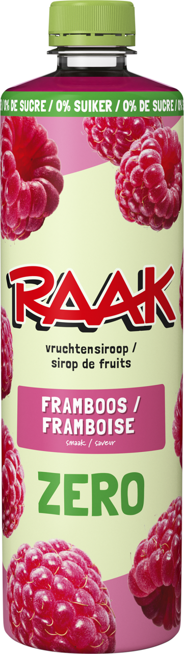 Raak Limonadesiroop framboos zero