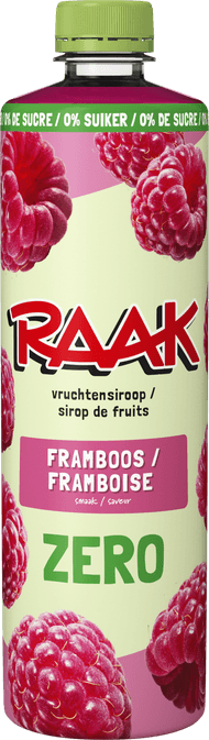 Foto van Raak Limonadesiroop framboos zero