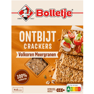 Bolletje Ontbijtcrackers volkoren meergranen 4 x 3 stuks Foto van Bolletje Ontbijtcrackers volkoren meergranen 4 x 3 stuks