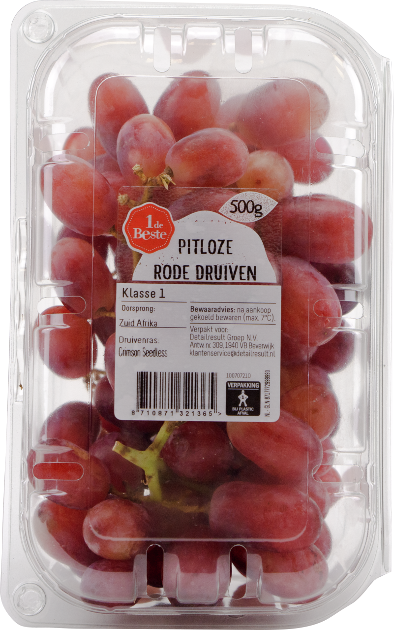 1 de Beste Pitloze rode druiven