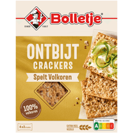 Bolletje Ontbijtcrackers spelt 4 x 3 stuks Foto van Bolletje Ontbijtcrackers spelt 4 x 3 stuks