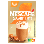 Nescafé Oploskoffie caramel latte 8 koppen Foto van Nescafé Oploskoffie caramel latte 8 koppen