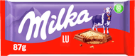 Milka Chocolade biscuit tablet lu Foto van Milka Chocolade biscuit tablet lu