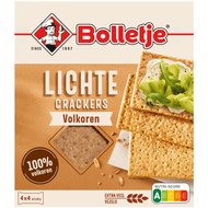 Bolletje Lichte crackers volkoren Foto van Bolletje Lichte crackers volkoren