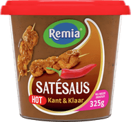Remia Satesaus kant en klaar hot Foto van Remia Satesaus kant en klaar hot