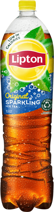 Lipton Ice tea sparkling fles Foto van Lipton Ice tea sparkling fles