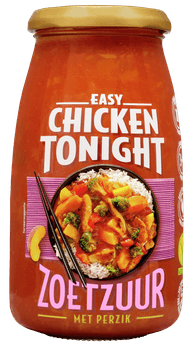Chicken Tonight Zoetzuur-perzik Foto van Chicken Tonight Zoetzuur-perzik