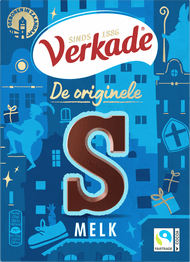 Foto van Verkade Chocoladeletter melk