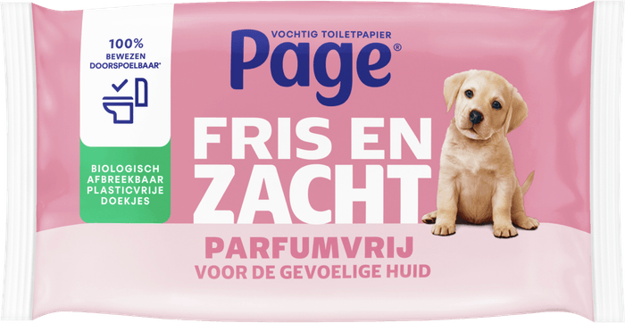 Page Vochtig toiletpapier sensitive