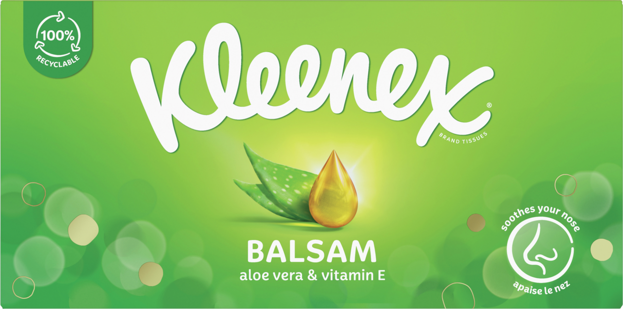 Kleenex Tissues balsam box