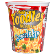 Yummy Noodles garnaal - kip Foto van Yummy Noodles garnaal - kip