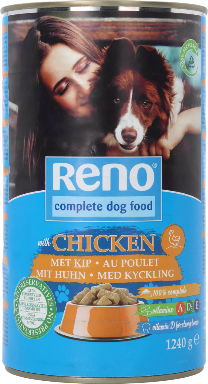 Reno Hondenvoer kip-groenten in saus