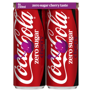 Coca-Cola Zero cherry 4x25 cl Foto van Coca-Cola Zero cherry 4x25 cl
