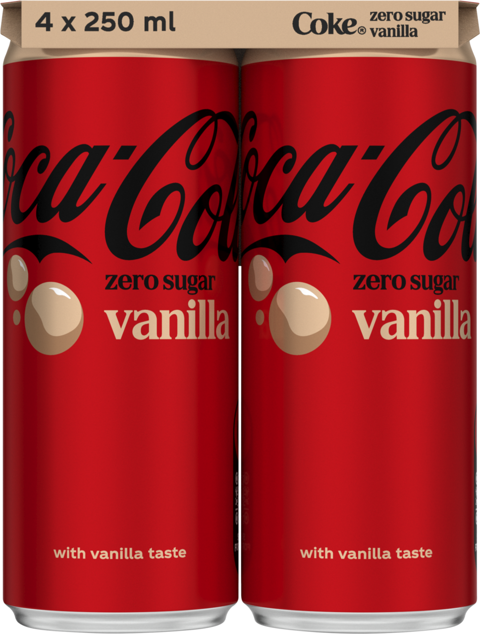 Coca-Cola Zero vanilla 4x25cl