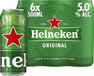 Heineken Pilsener 6x50 cl Foto van Heineken Pilsener 6x50 cl