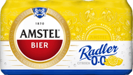 Amstel Radler alcoholvrij citroen 6x33 cl Foto van Amstel Radler alcoholvrij citroen 6x33 cl
